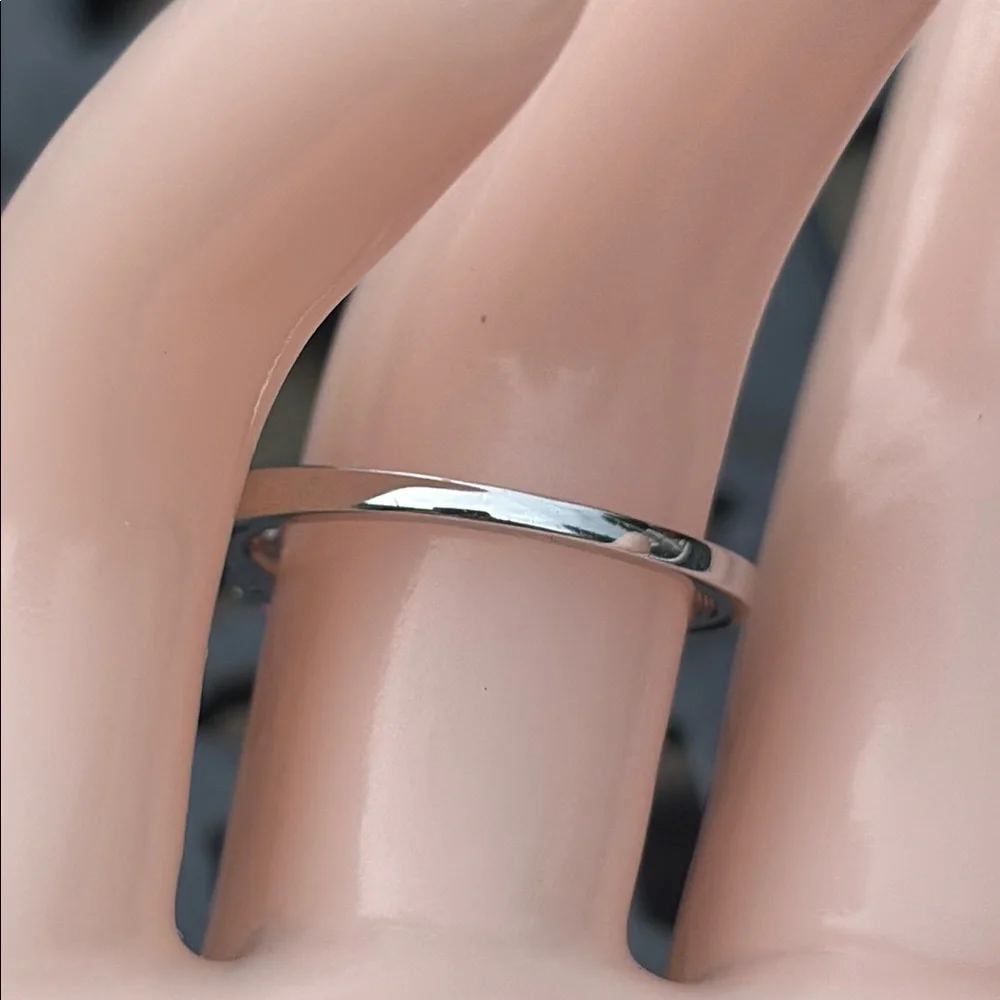 Cushion Cut 1.00 ct Natural Pink and White Sapphire Sterling Silver Ring Sz 7 - Picture 5 of 13